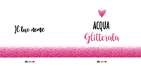 Borraccia alluminio Acqua Glitterata