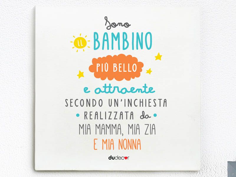 Bambini Tele per bambini Bambino Bello Canvas