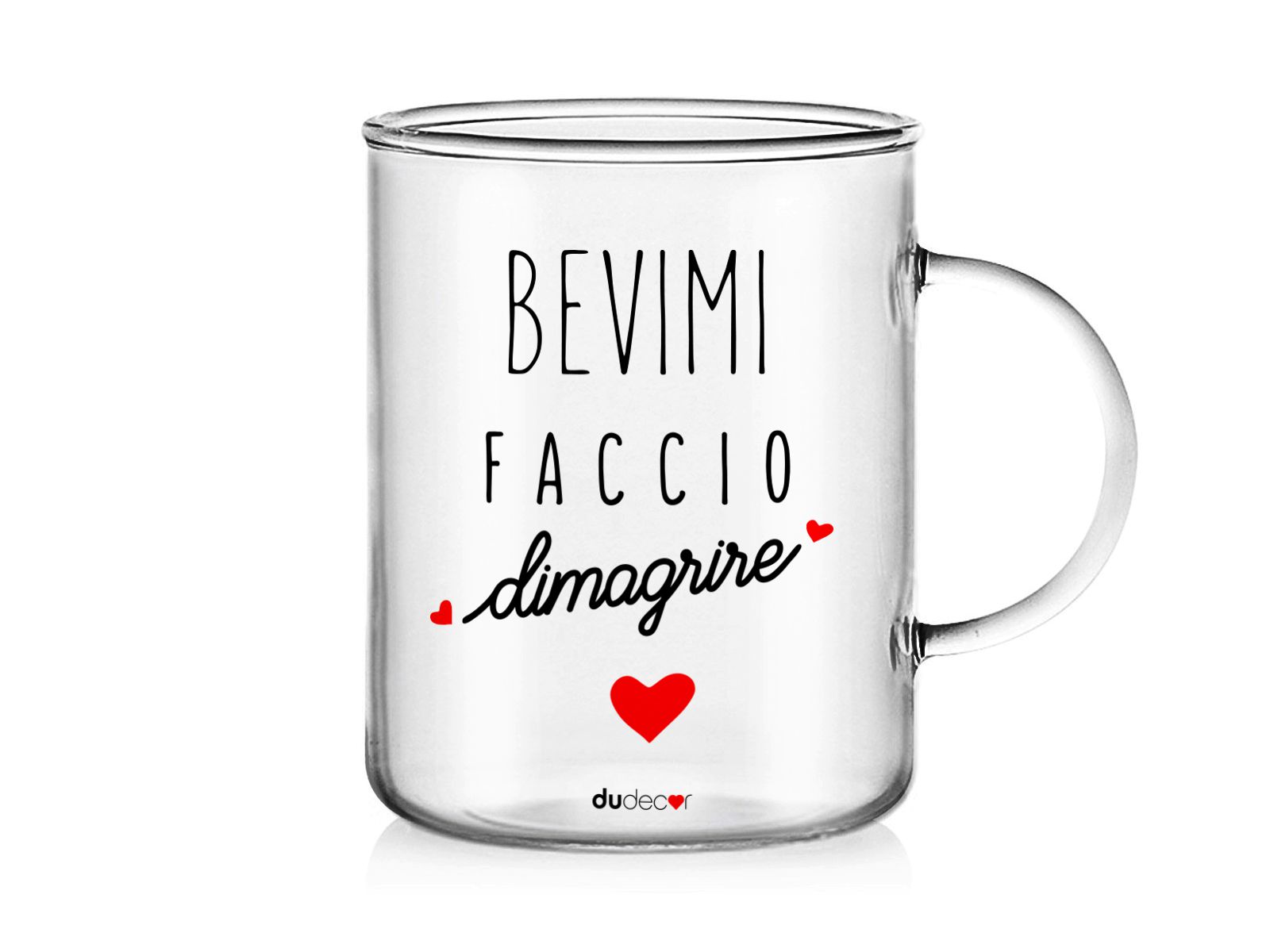 Tavola e cucina Tazze in vetro bevimi faccio Dimagrire Mug