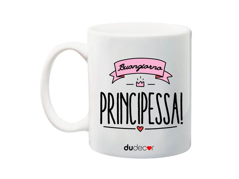 Tavola e cucina Tazze in ceramica Buongiorno Principessa Mug Mugs