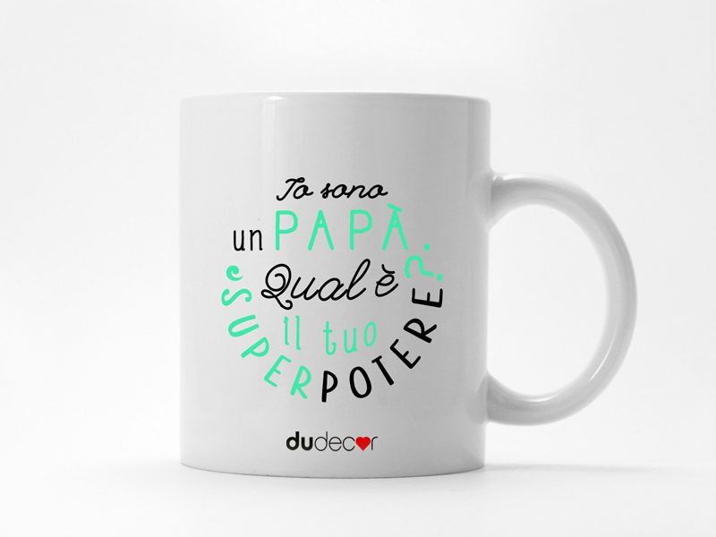 Tavola e cucina Tazze in ceramica Superpotere Papa Mugs