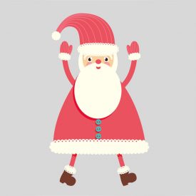 Natale Wallstickers Natale Babbo Natale 2