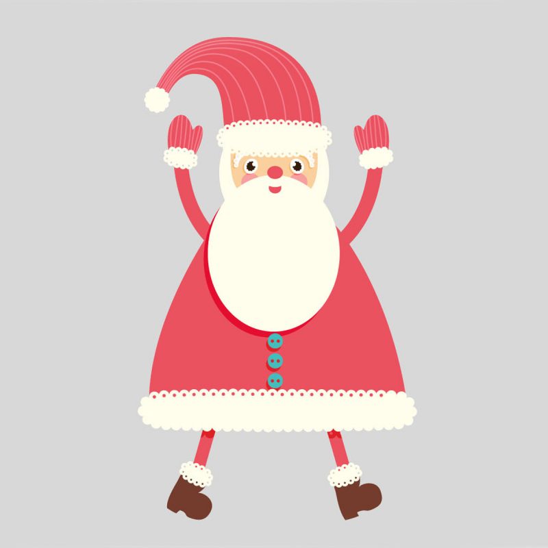 Natale Wallstickers Natale Babbo Natale 2