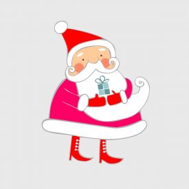 Natale Wallstickers Natale Babbo Natale 5