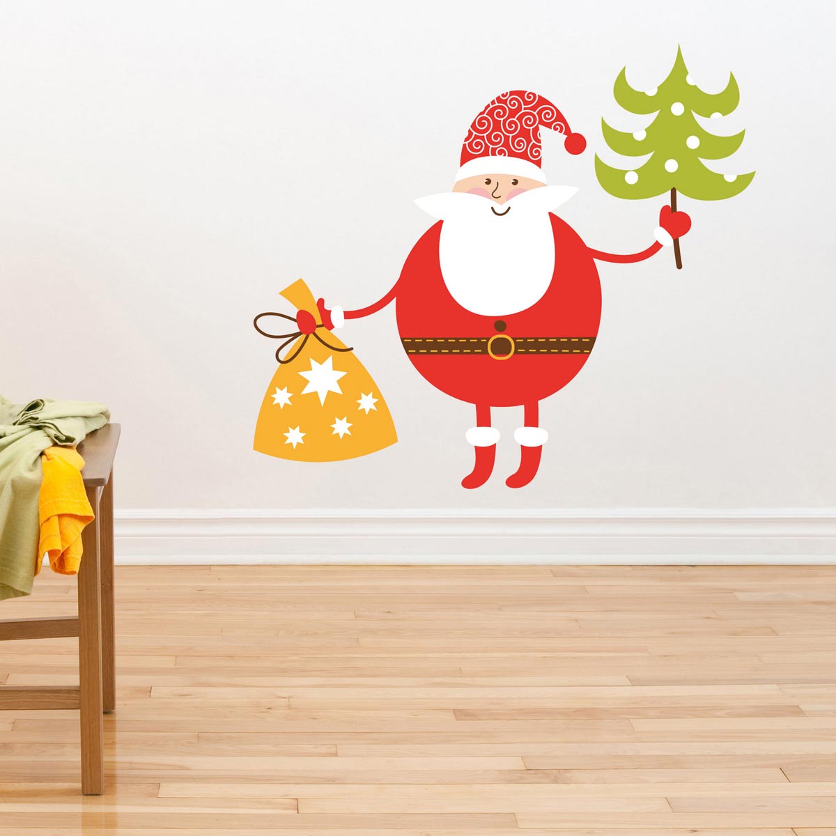 babbo natale wallstickers