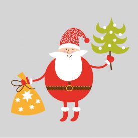 Natale Wallstickers Natale Babbo Natale 6