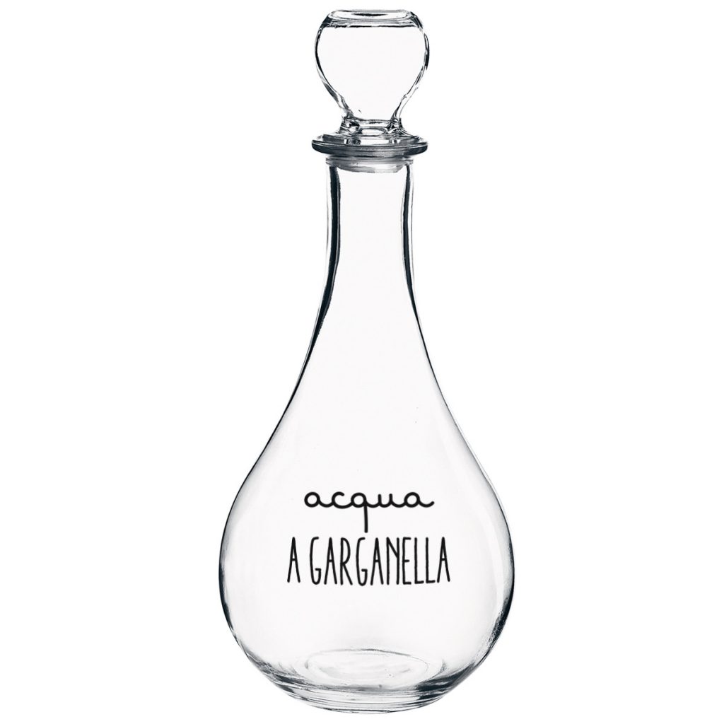 bottiglie da tavola in vetro Acqua A Garganella