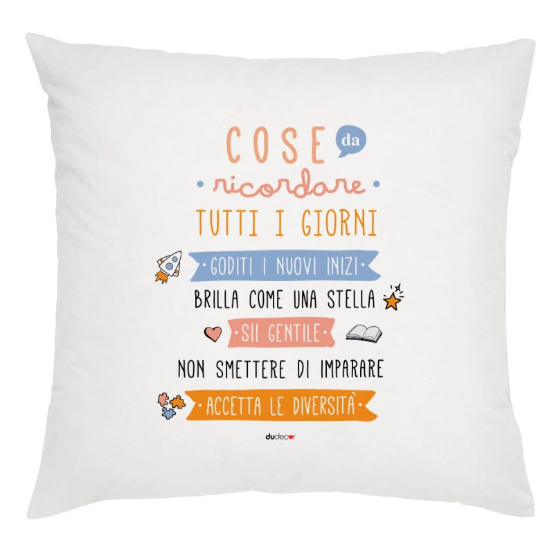 Decorazioni living Cuscini Cuscino Cose Da Ricordare