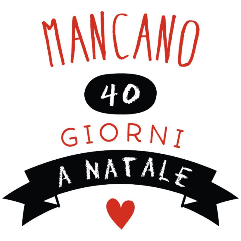 Natale Wallstickers Natale Countdown Lavagna