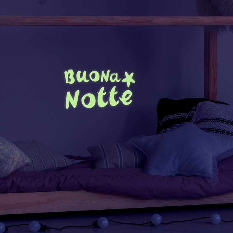 wallstickers luminescente si vede al buio