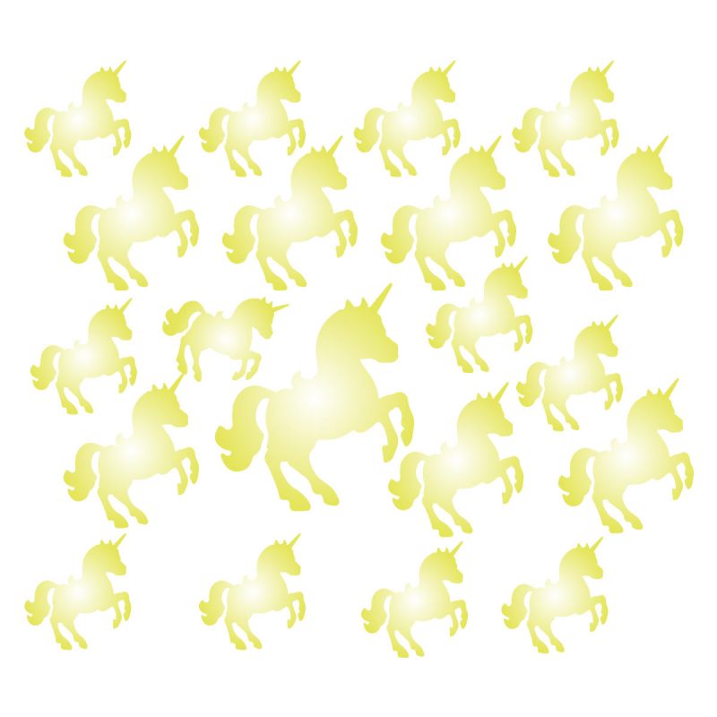 Bambini Wallstickers e luminescenti Unicorni Lumiscenti