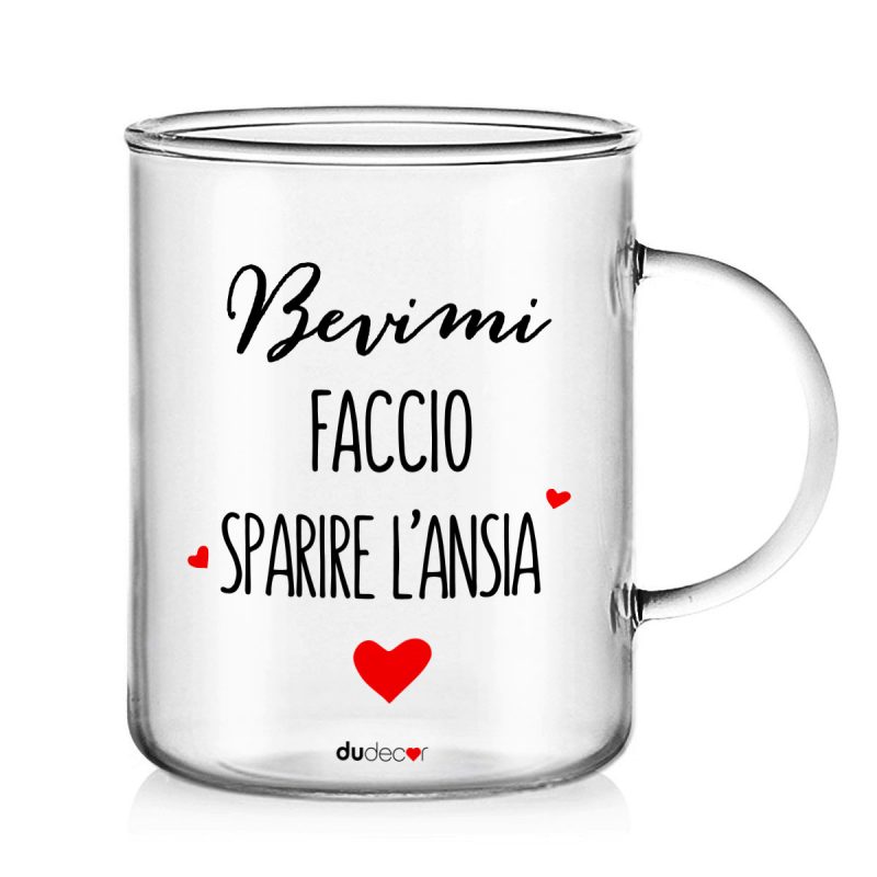 Tavola e cucina Tazze in vetro Ansia Mug