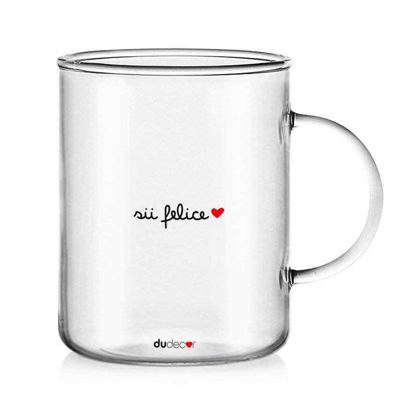 Tavola e cucina Tazze in vetro Felice Mug