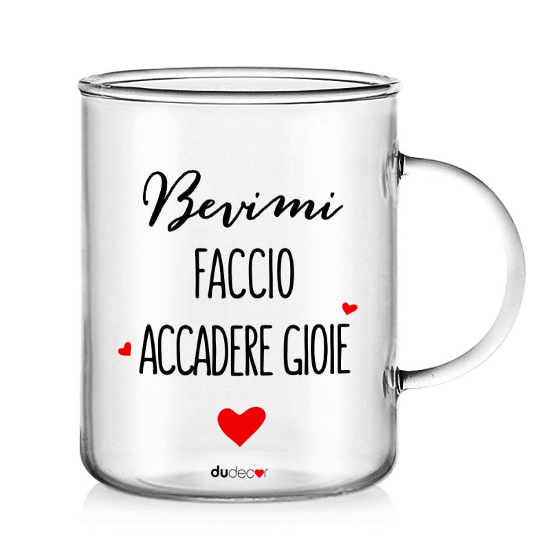 Tavola e cucina Tazze in vetro Gioie Mug