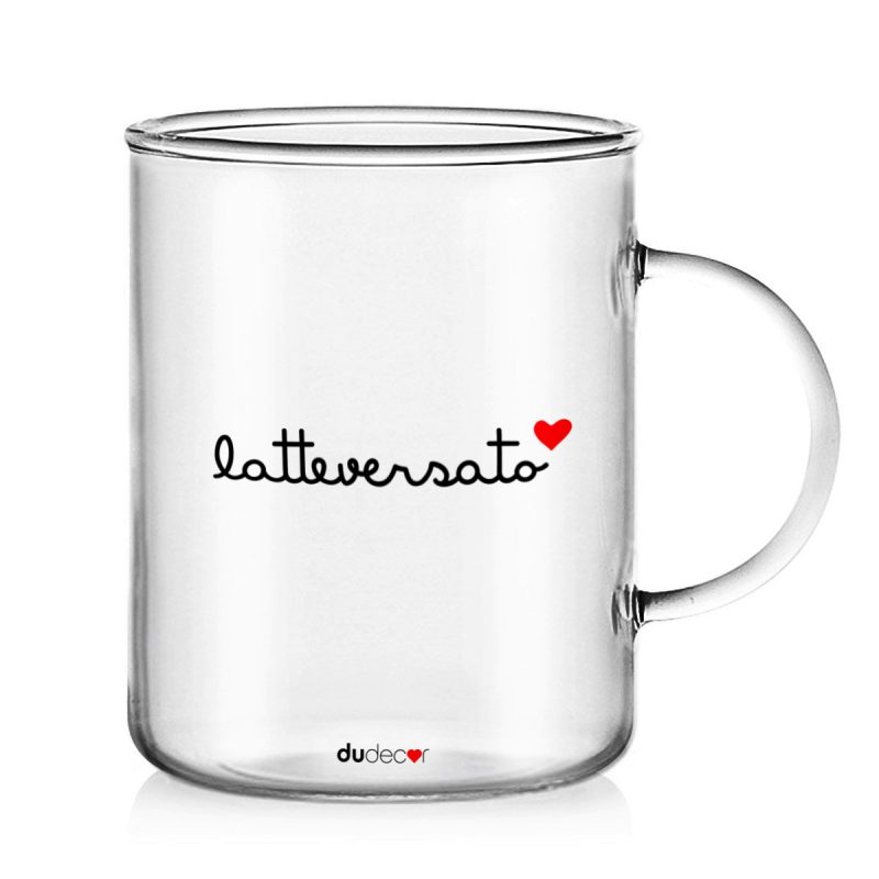 Tavola e cucina Tazze in vetro Latte Versato Mug