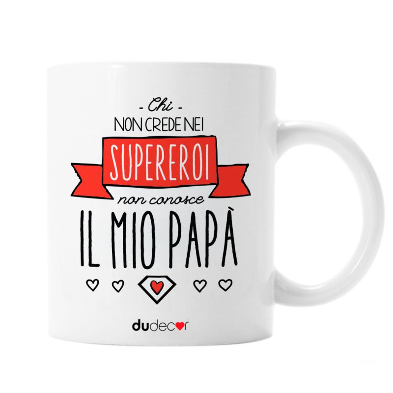 Tavola e cucina Tazze in ceramica Papa Supereroe