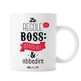 Tavola e cucina Tazze in ceramica Regole Del Boss Mug