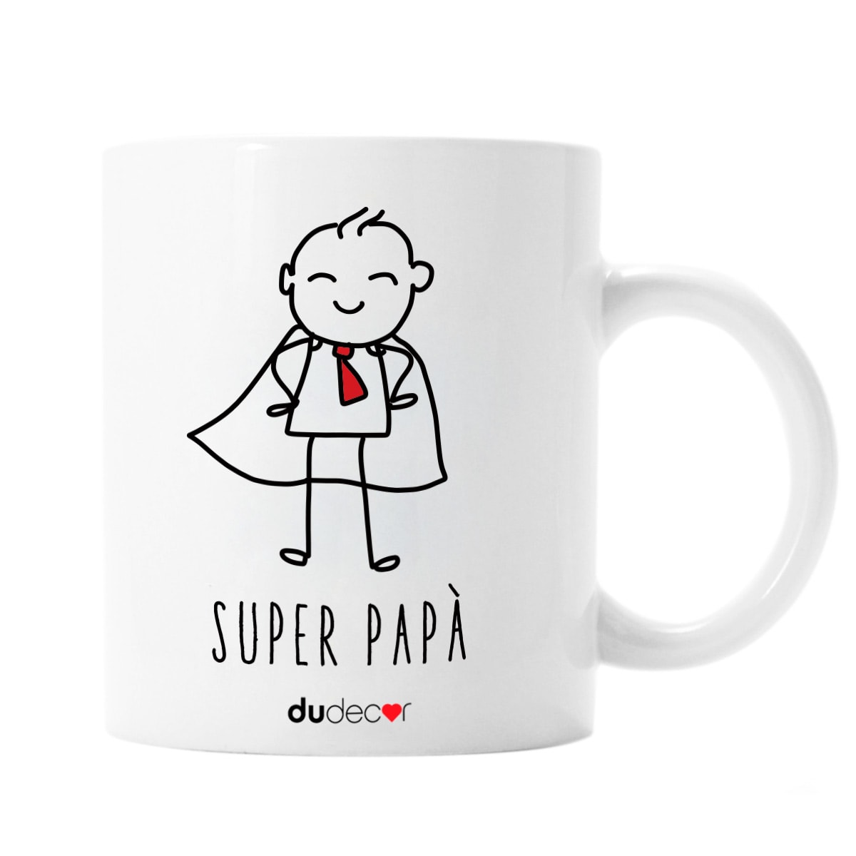 Mug in ceramica per tisane con scritta Super Papa