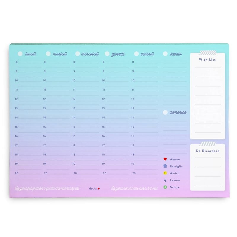 Cartoleria Planner Gioia Planner