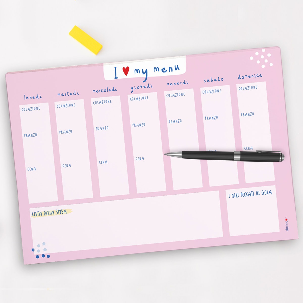 planner diet con date A4