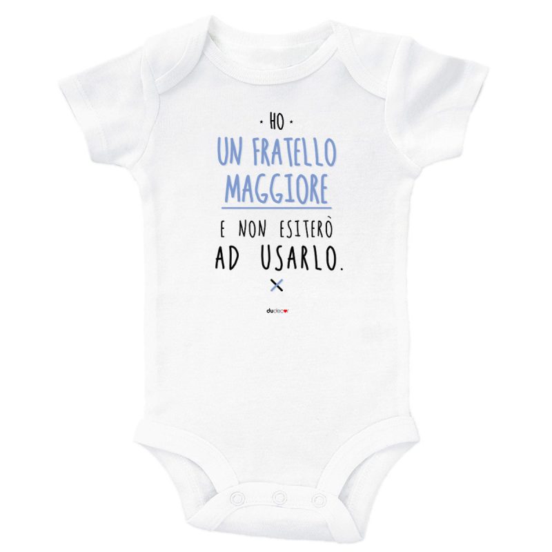 Bambini Tutine e maglie Fratello Maggiore Bodysuit Bianco