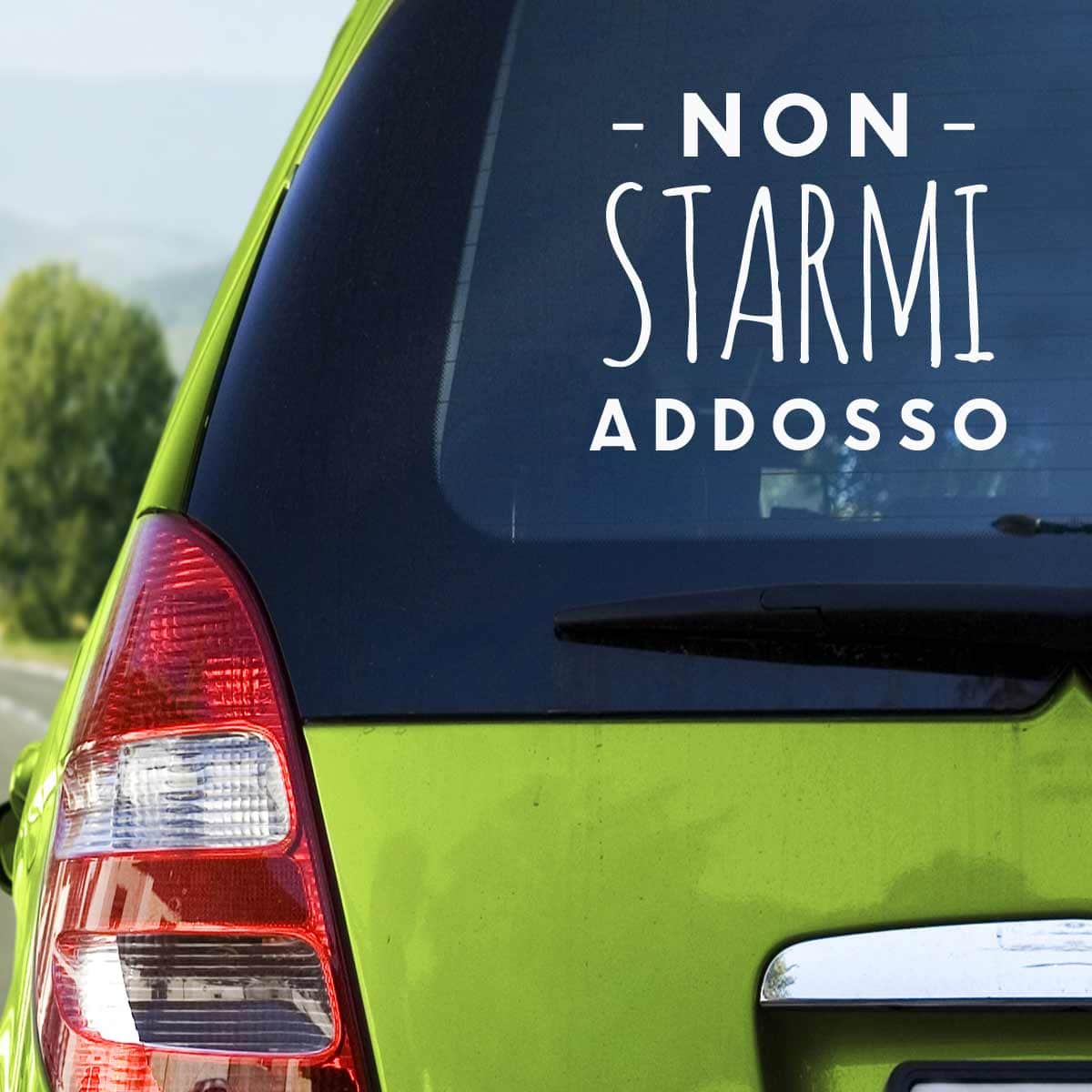 Wallstickers per auto Auto Non Starmi Addosso