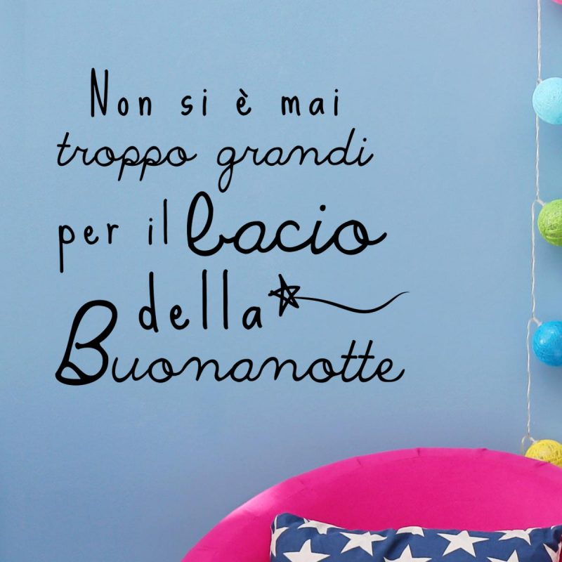 wallsticker bacio buonanotte