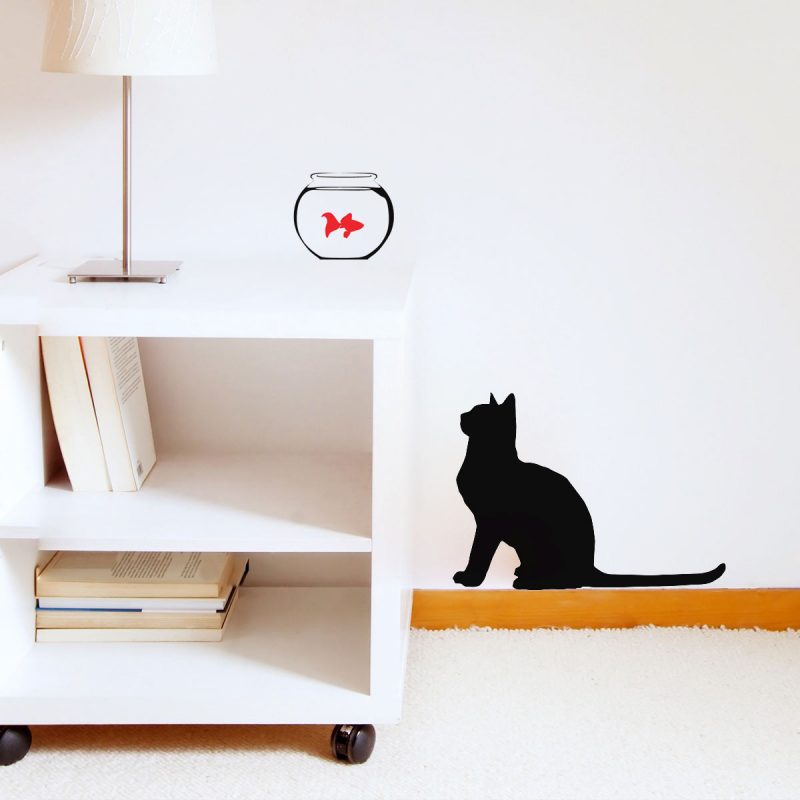 wallstickers gatto