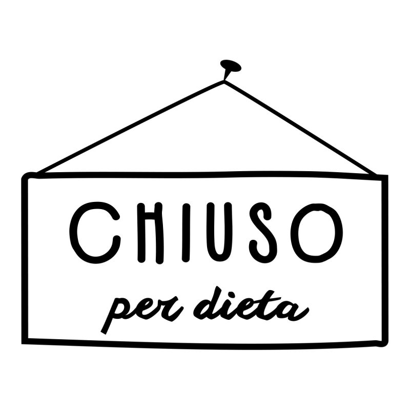 Wallstickers Citazioni Chiuso Per Dieta