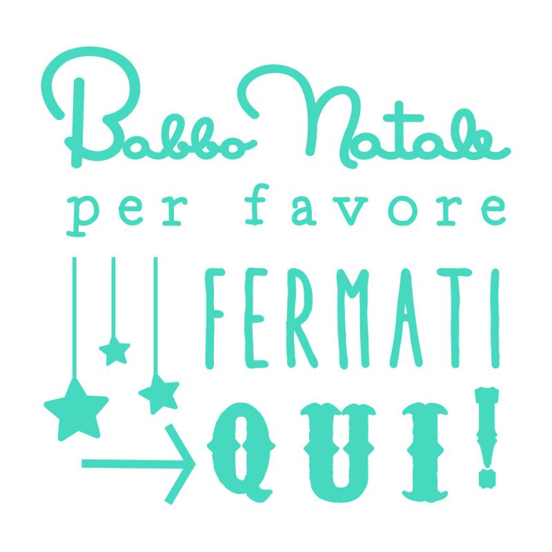 Natale Wallstickers Natale Fermati Qui