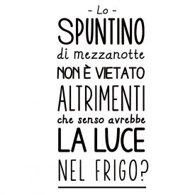 Wallstickers Citazioni Luce Nel Frigo