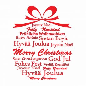 Natale Wallstickers Natale Pallina Xmas