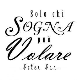 Wallstickers Citazioni Solo Chi Sogna