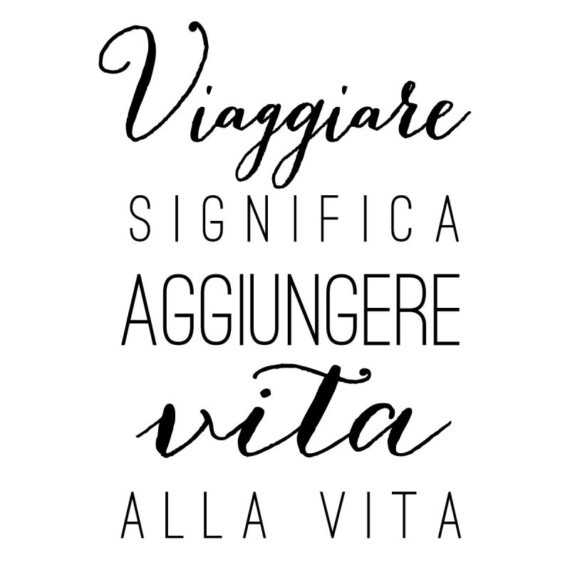 Wallstickers Citazioni Viaggiare