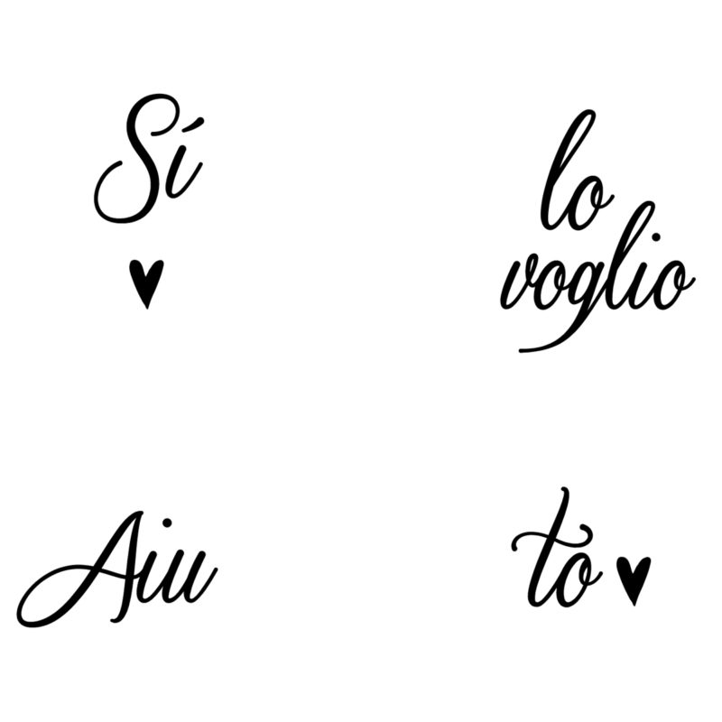Stickers Per Scarpe Wedding