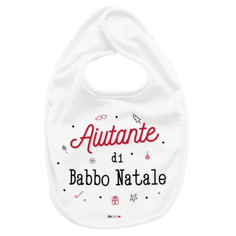 Accessori Tavola per Natale Aiutante di Babbo Bavaglino