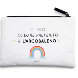 Astuccio in poliestere Arcobaleno