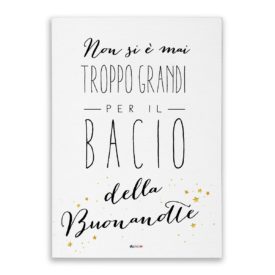 bacio buonanotte canvas