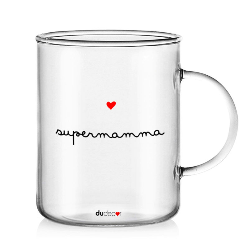 Tazza in Vetro per Super Mamma