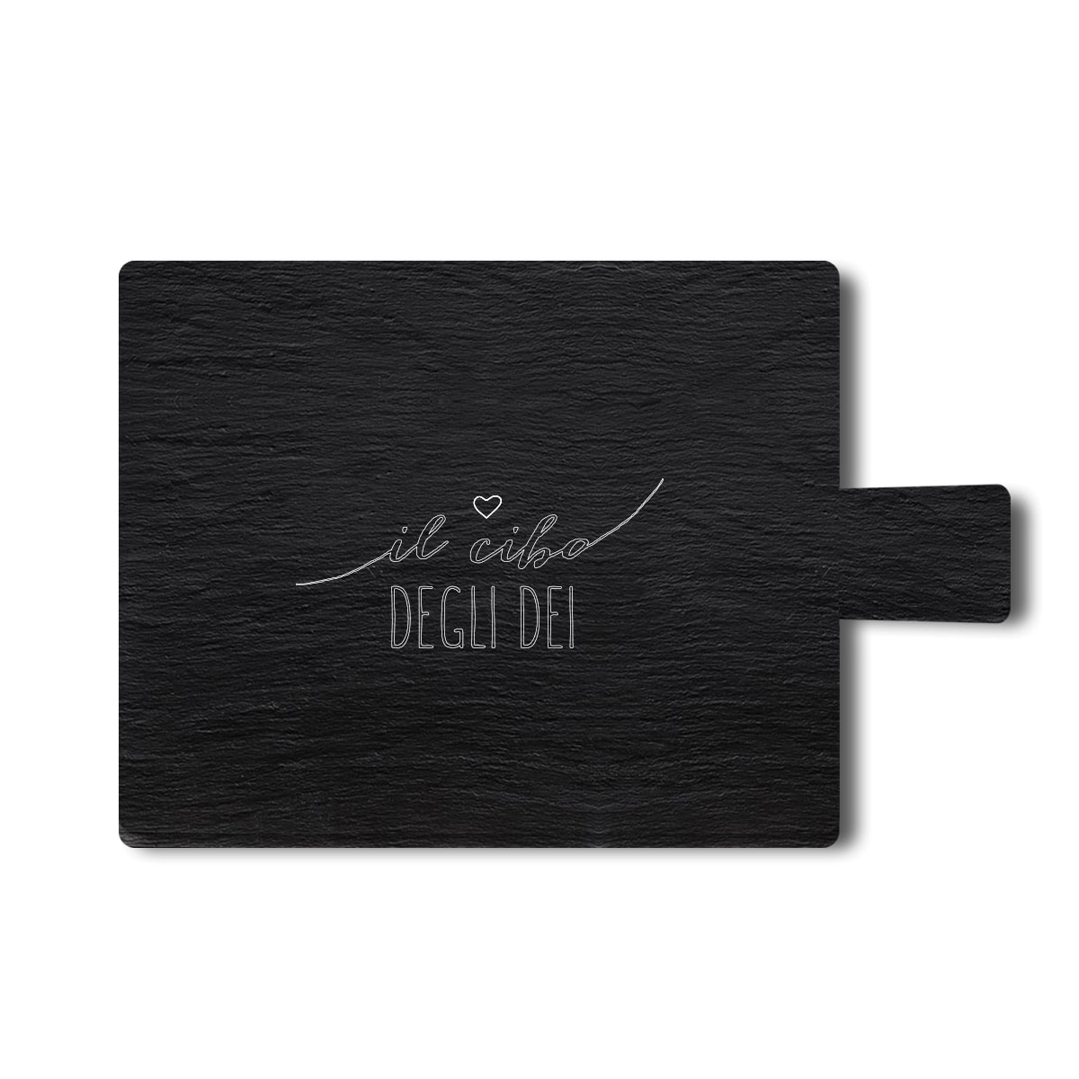 Tagliere Porta Antipasti In Legno Di Acacia E Ardesia - 36x24 Cm - Ideale Per Formaggi E Salumi