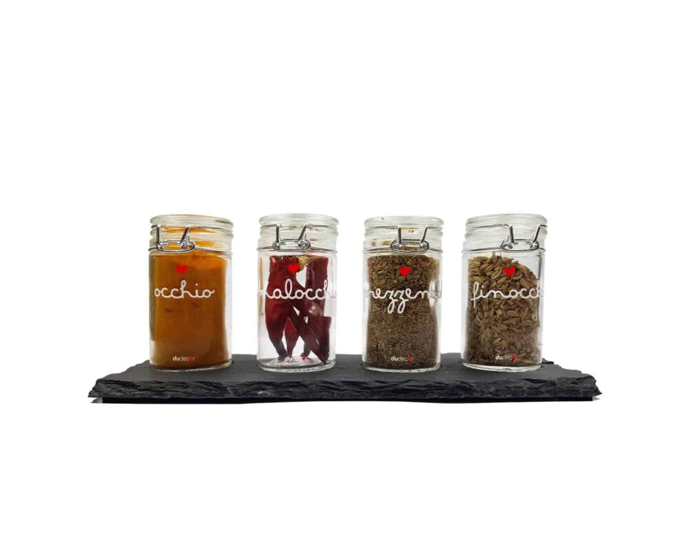 barattolini portaspezie occhio malocchio