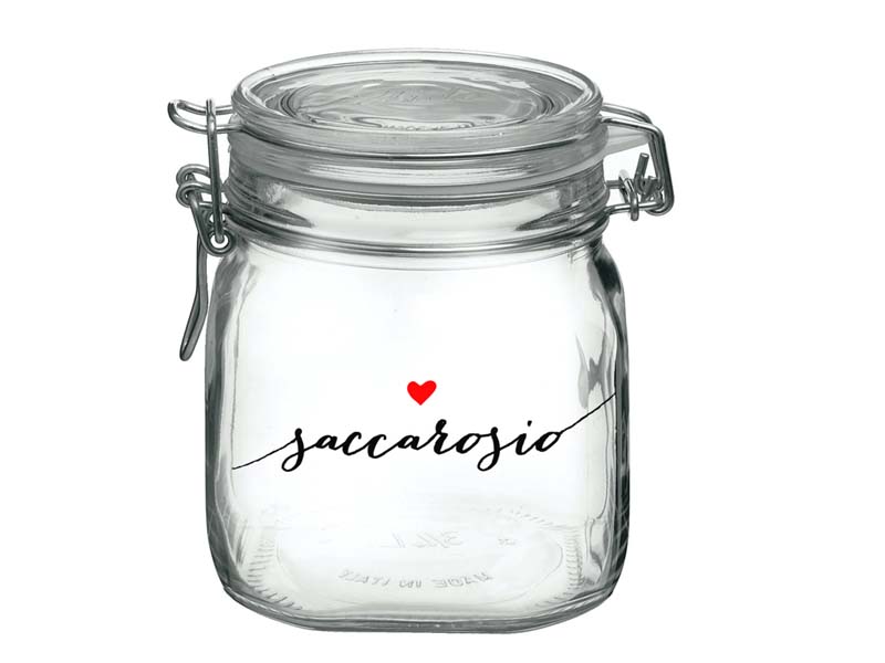 barattolo in vetro per zucchero