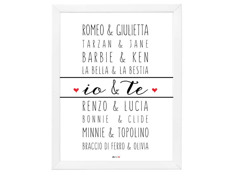 io e te poster poster in cornice