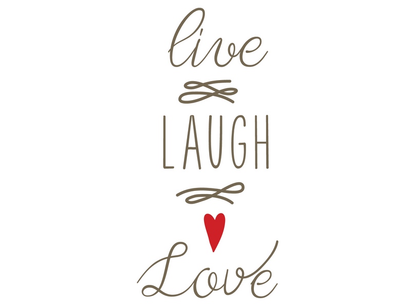 Wallstickers Live Laught Love