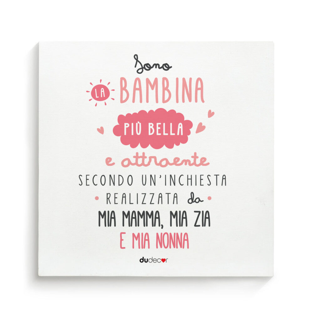 bambina bella canvas