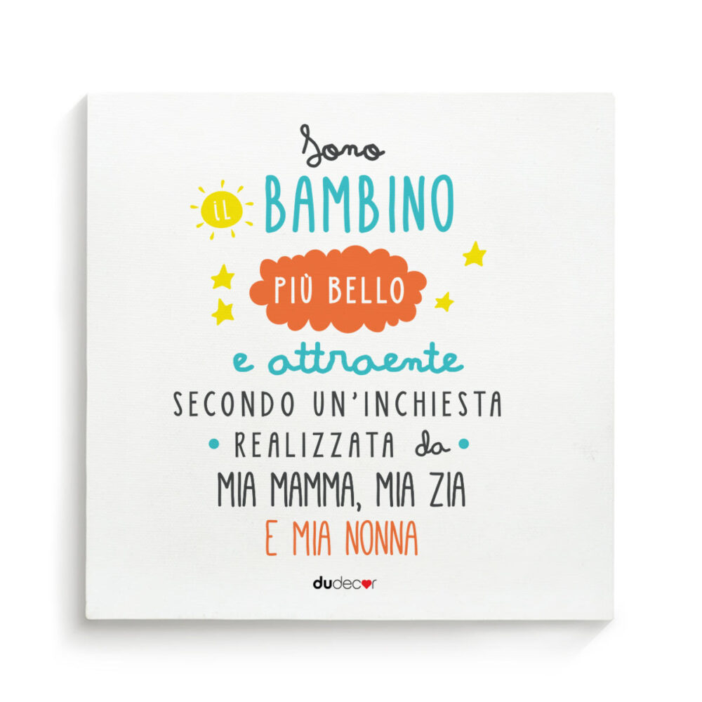 bambino bello canvas