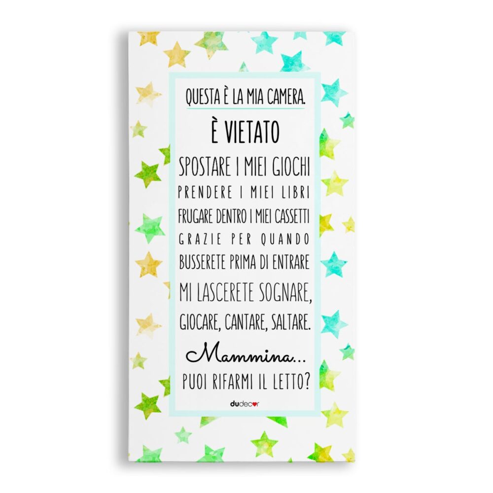 camera mia casa canvas