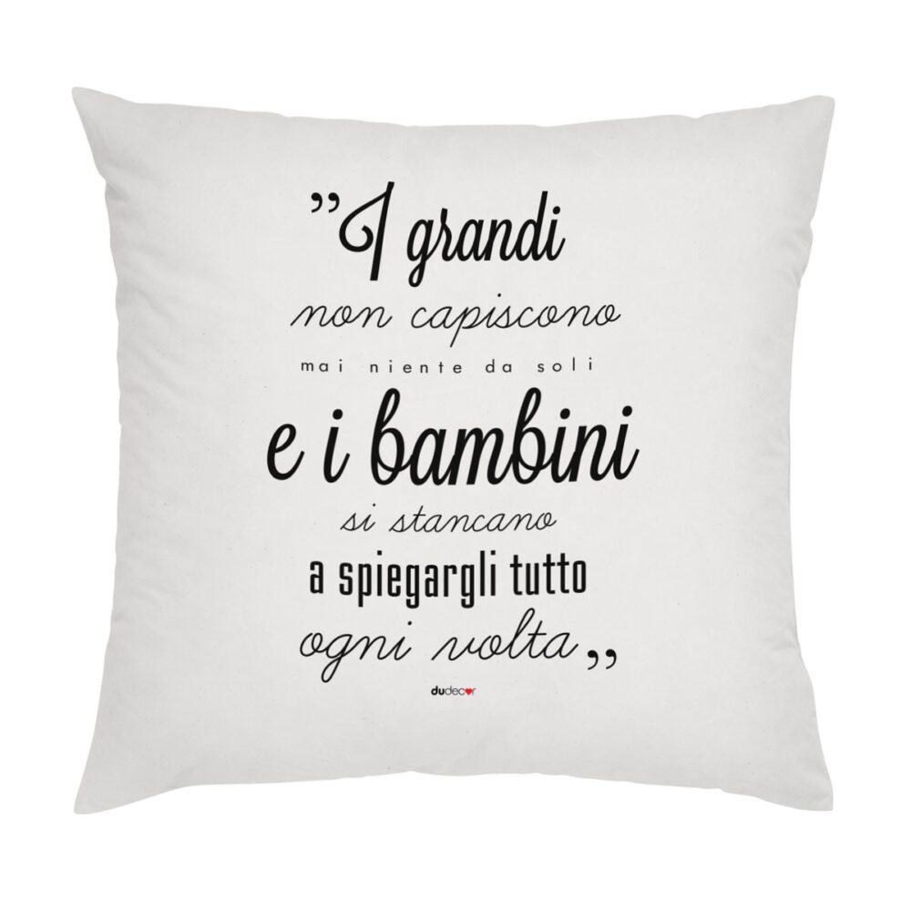 cuscino grandi e bambini