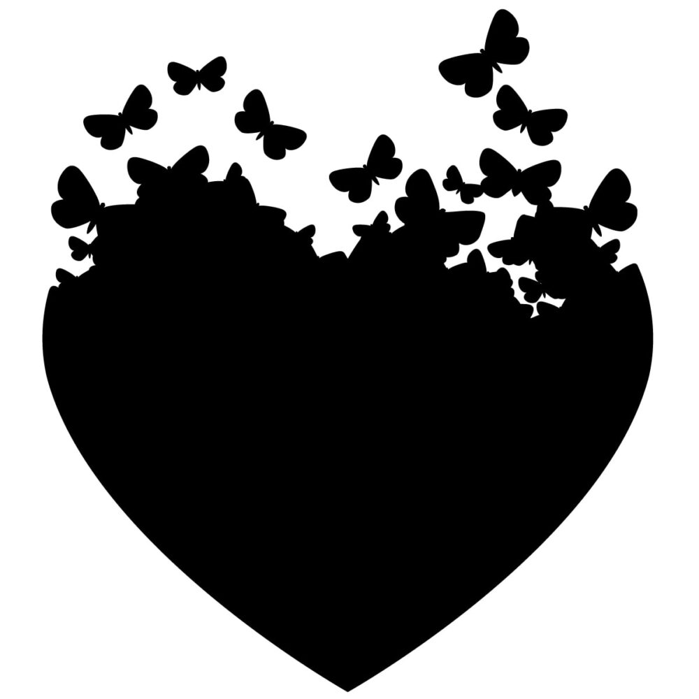 lavagna cuorfarfalle