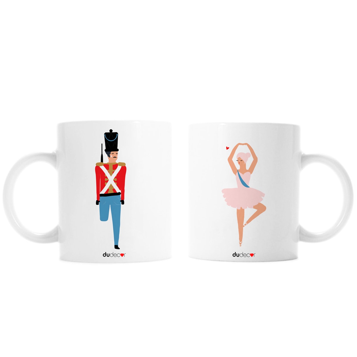 ballerina e soldatino mugs